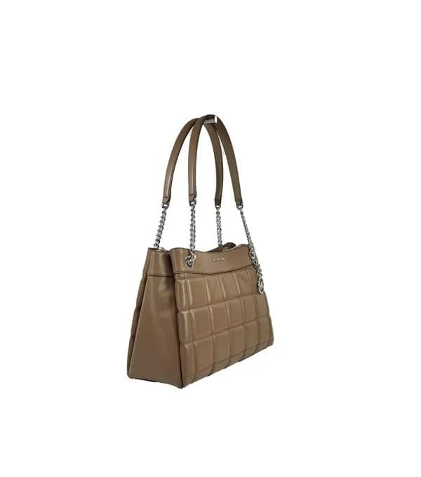 MICHAEL KORS - Bolso de hombro medio Susan de cadena con asa en madera drift Wood - Image 2