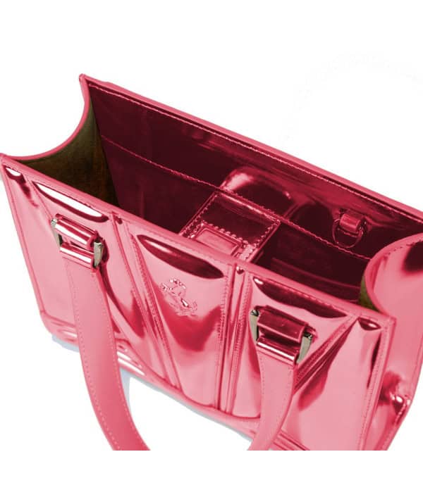 FERRARI - Bolso de mano de piel fucsia - Image 2
