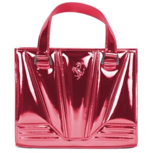 FERRARI - Bolso de mano de piel fucsia