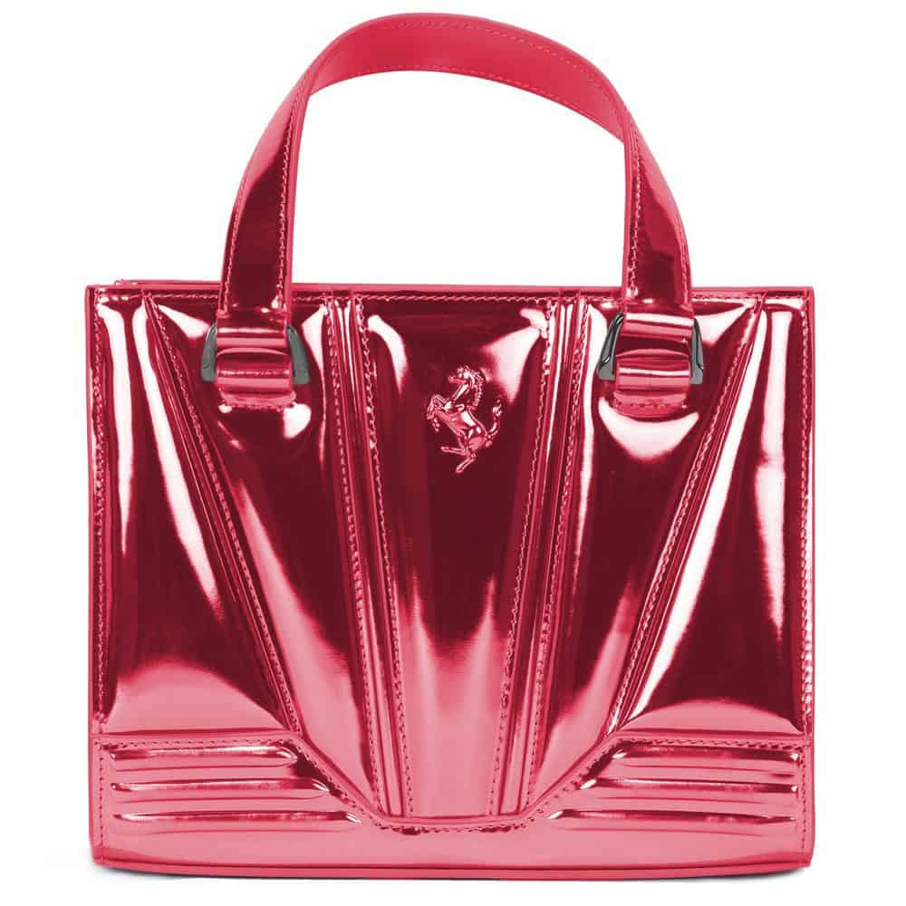 FERRARI - Bolso de mano de piel fucsia