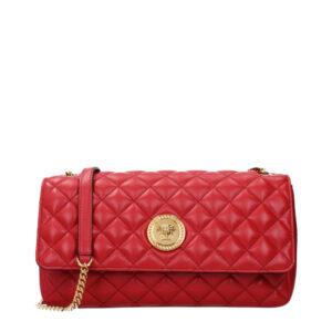 VERSACE - Bolso de hombro de cuero rojo